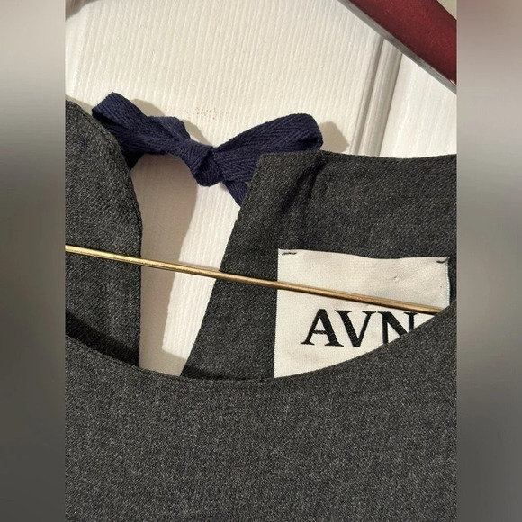 AVN Italy Luxury Charcoal Cold Shoulder Italy 48 US 12 Viscose Lined 3/4 Sleev - Picture 2 of 13